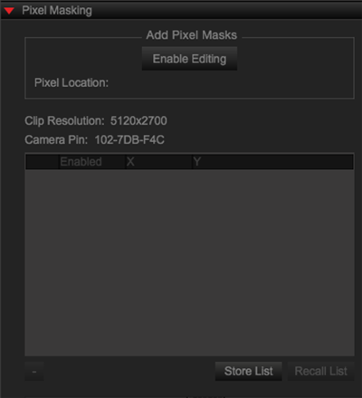 Add Pixel Masking Tab 